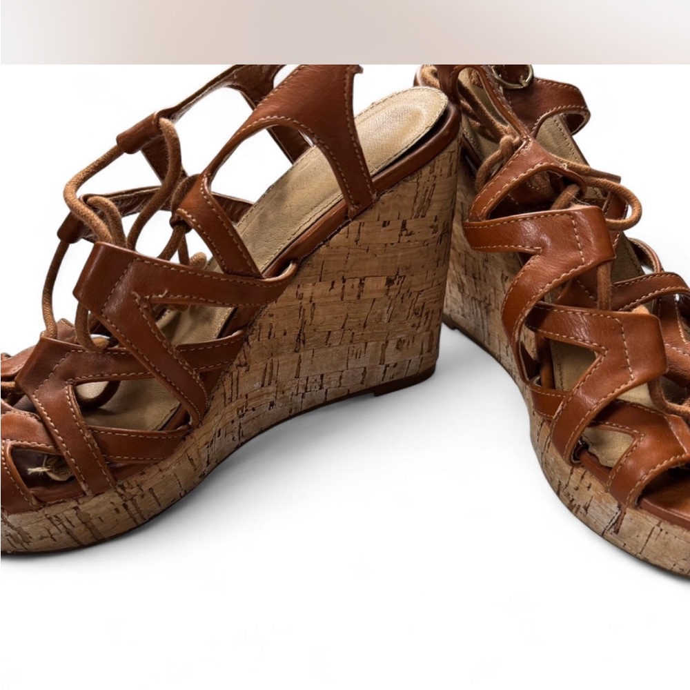brown wedge sandals
